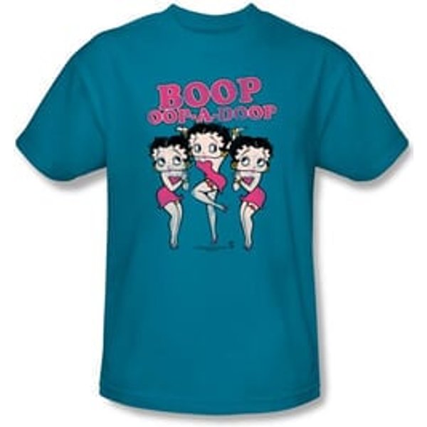 Betty Boop Kids T-shirt The Boops Have It Youth Turquoise Tee Shirt