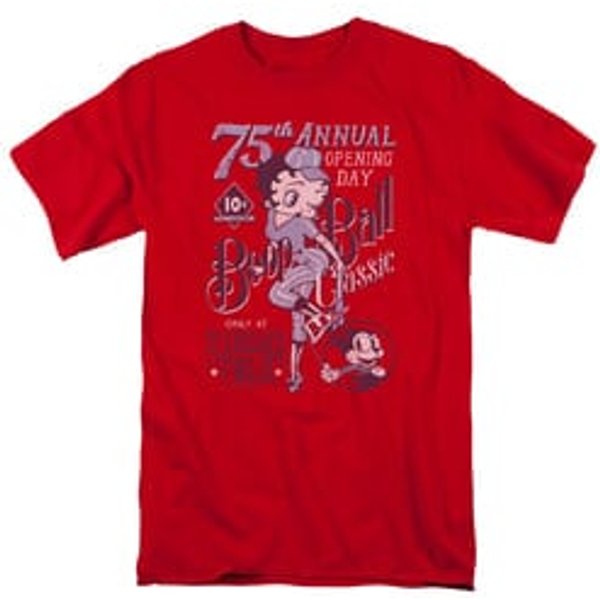 Betty Boop Shirt Boop Ball Red Tee T-Shirt