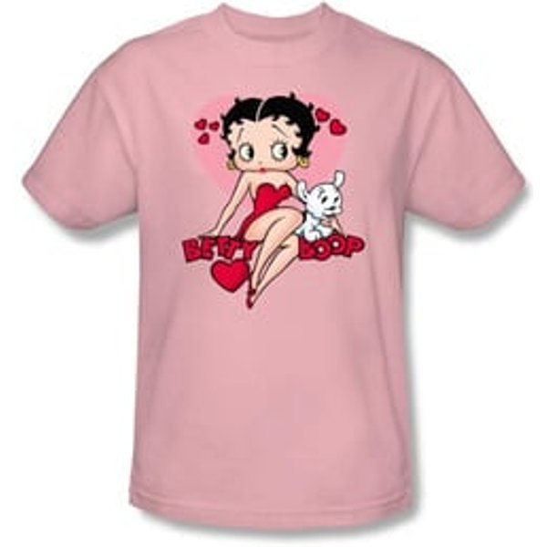Betty Boop T-shirt Sweetheart Adult Pink Tee