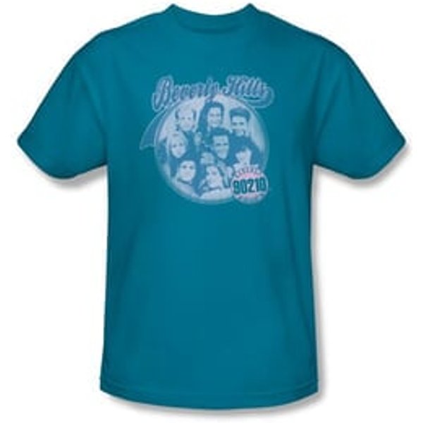 Beverly Hills 90210 Kids T-shirt Circle Of Friends Youth Turquoise Tee