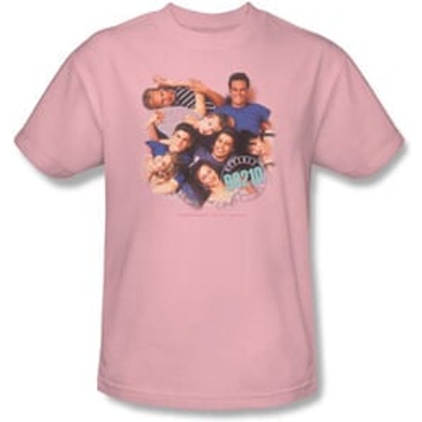 Beverly Hills 90210 Kids T-shirt Gang In Logo Youth Pink Tee Shirt
