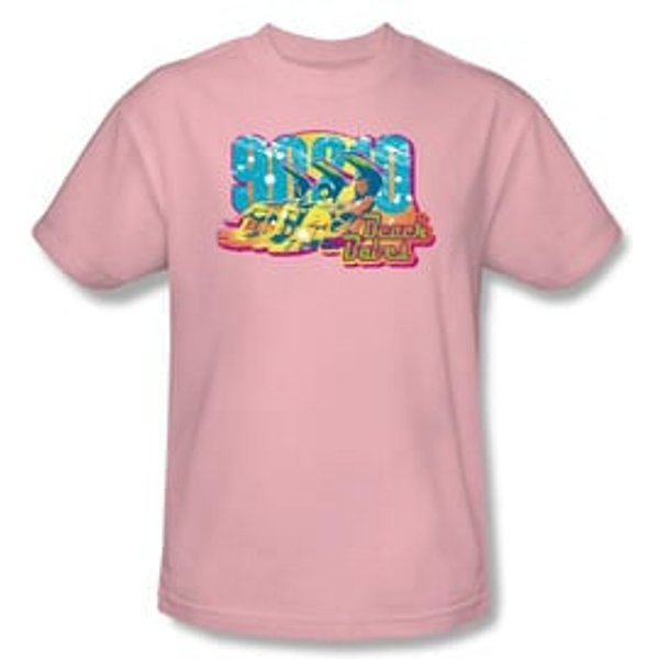Beverly Hills 90210 T-shirt TV Show Beach Babes Adult Pink Tee Shirt