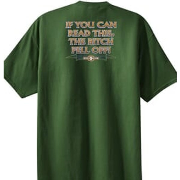 Biker T-shirt - If You Can Read This, The Bitch Fell Off Army Tee