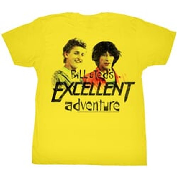 Bill And Ted Shirt Dudes Yellow Tee T-Shirt