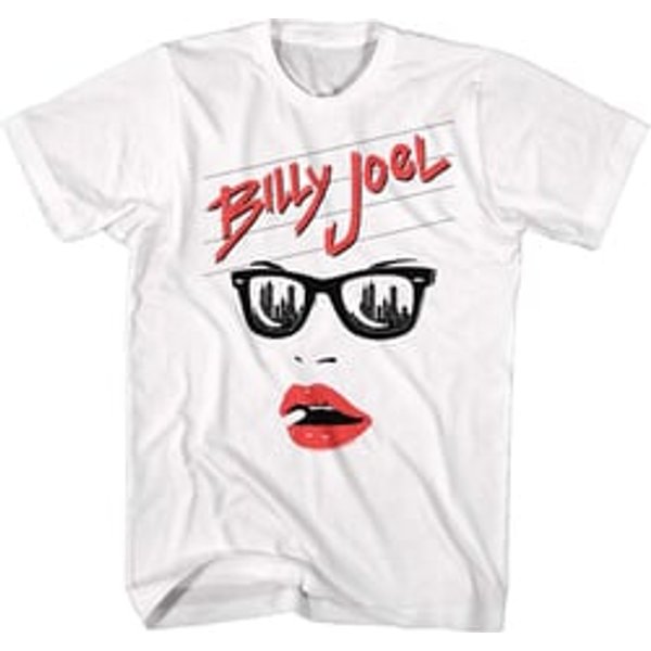 Billy Joel LIPS Classic Rock T-shirt - White