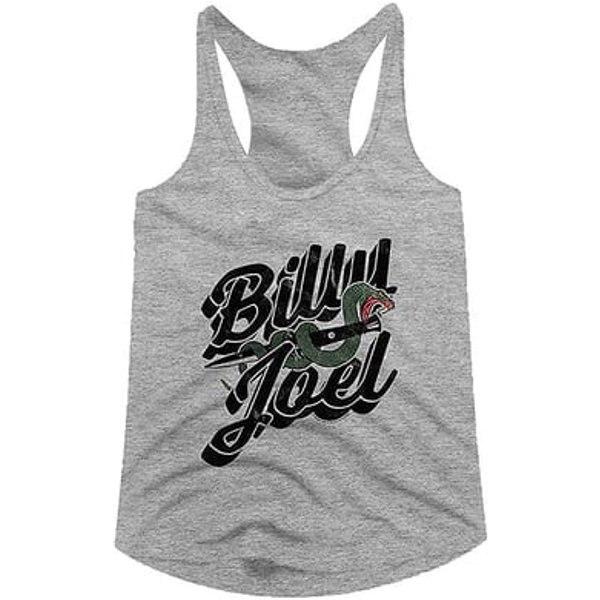 Billy Joel Only The Good Ladies Racer-back Tanktop - Grey