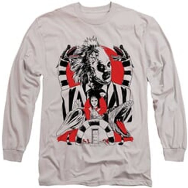 Men's Beetlejuice COLLAGE Long sleeve T-shirt - Silver