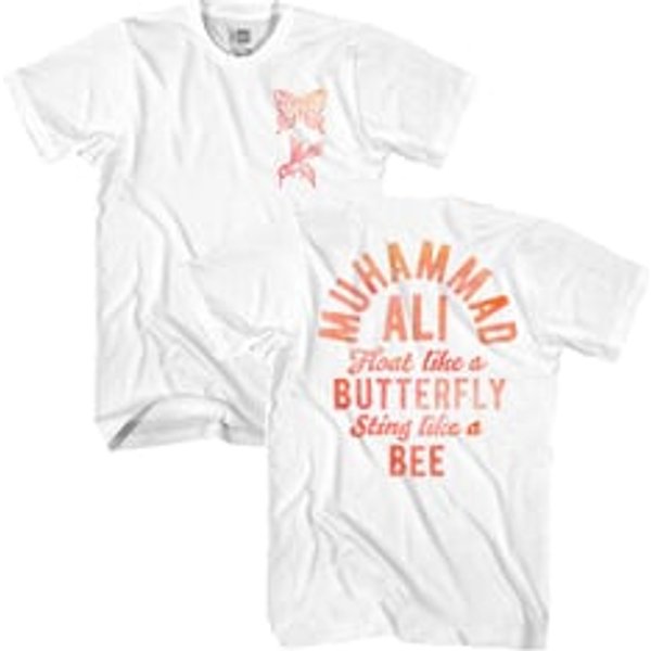 Clearance - Mens Muhammad Ali B&B Boxing T-shirt - White