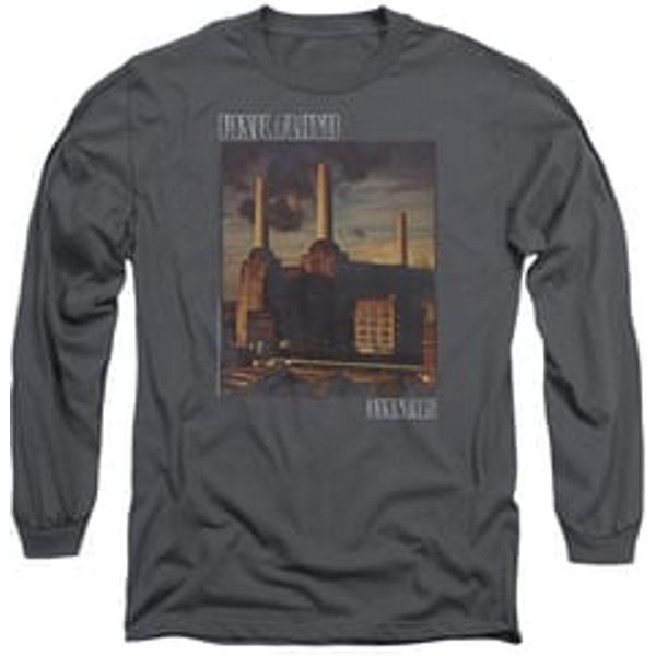 Mens Pink Floyd ANIMALS Long Sleeve T-shirt - Charcoal Gray