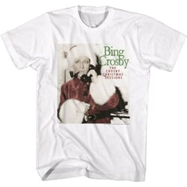 Bing Crosby Christmas Album Adult White T-shirt