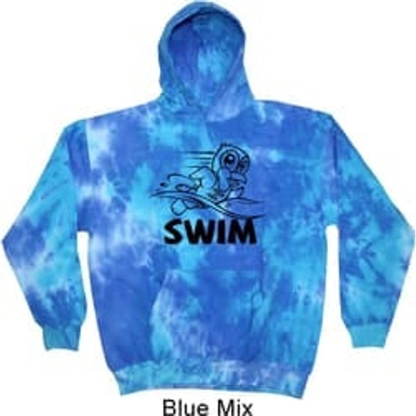 Black Penguin Power Swim Tie Dye Hoodie