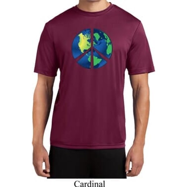 Blue Earth Peace Mens Moisture Wicking Shirt