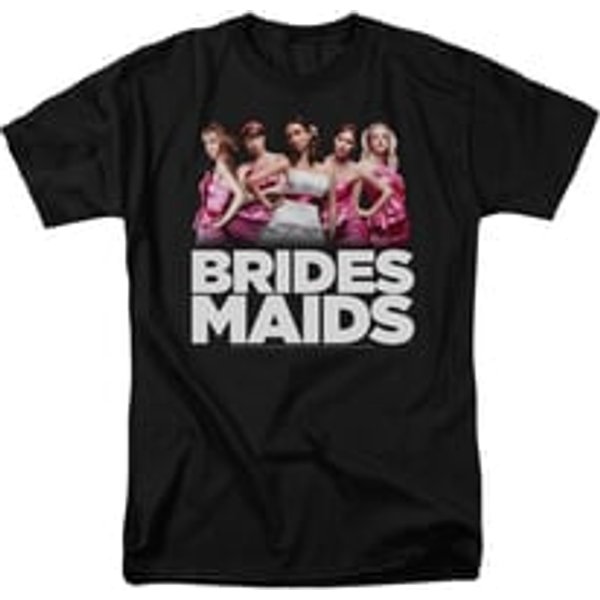 Bridesmaids Shirt Maids Adult Black Tee T-Shirt
