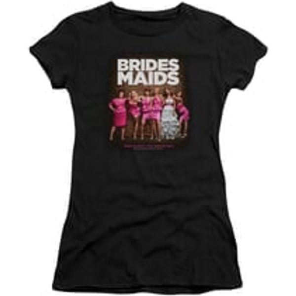 Bridesmaids Shirt Juniors Poster Black Tee T-Shirt