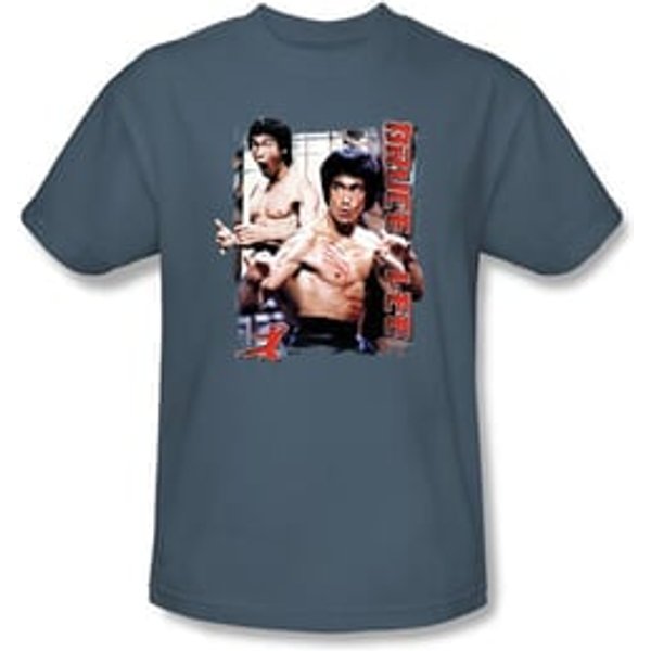 Bruce Lee Kids T-shirt Youth Enter Slate Blue