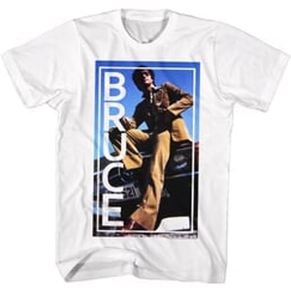 Bruce Lee Shirt On The Hood White T-Shirt