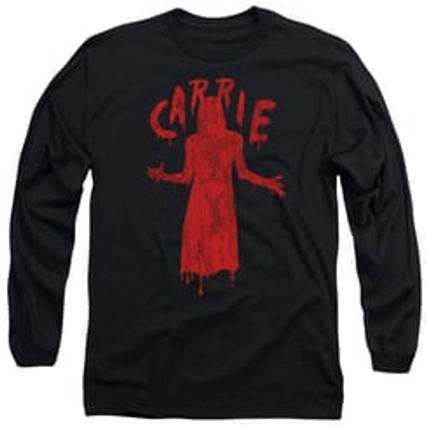 Carrie Long Sleeve Shirt Silhouette Black Tee T-Shirt