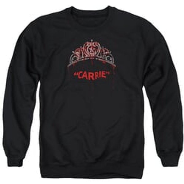 Carrie Sweatshirt Prom Queen Adult Black Sweat Shirt