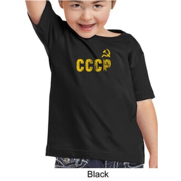 CCCP Kids T-shirt Soviet Union USSR Russia Insignia Toddler Tee Shirt
