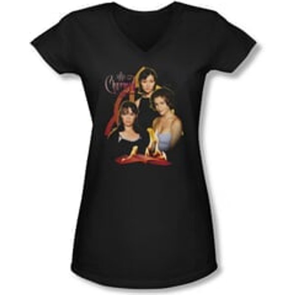 Charmed Shirt Original Three Juniors V Neck Shirt Tee T-Shirt
