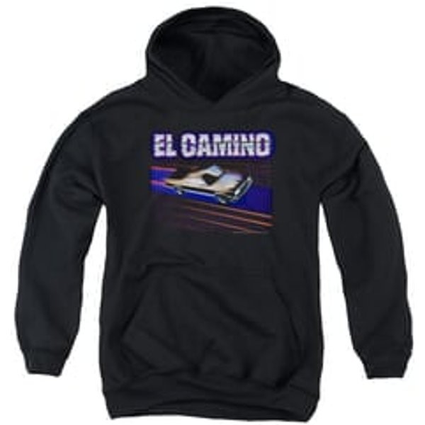 Chevy Kids Hoodie 85 El Camino Black Youth Hoody