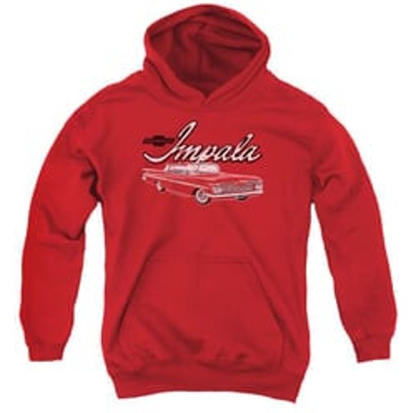 Chevy Kids Hoodie Impala Red Youth Hoody