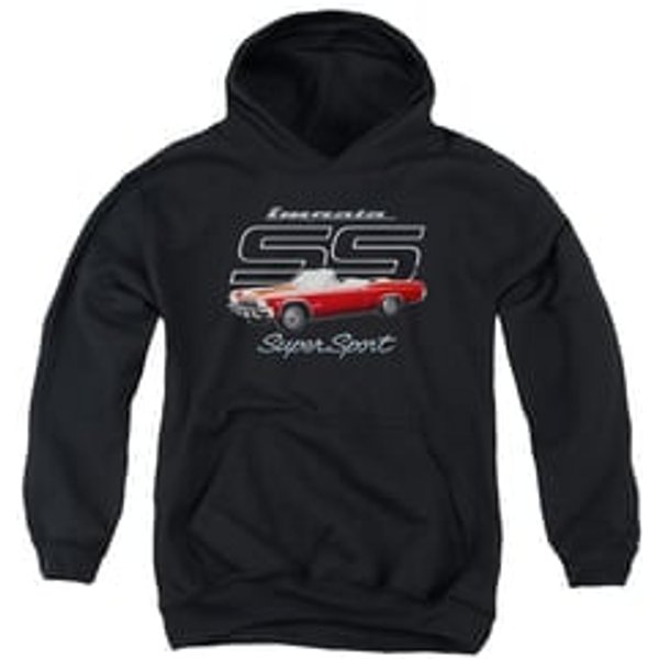 Chevy Kids Hoodie Impala SS Black Youth Hoody