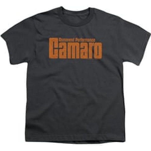 Chevy Kids Shirt Camaro Command Performance Charcoal T-Shirt