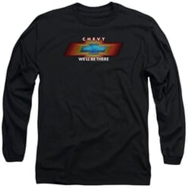 Chevy Long Sleeve Shirt We'll Be There TV Spot Black Tee T-Shirt