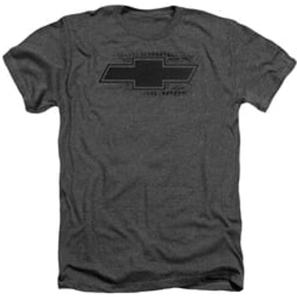 Chevy Shirt Chevrolet Bowtie Tire Tread Heather Charcoal T-Shirt