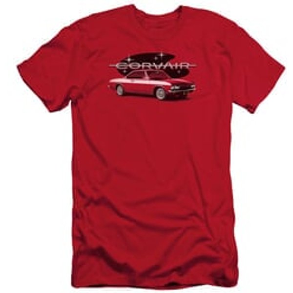 Chevy Slim Fit Shirt Corvair Spyda Coupe Red T-Shirt