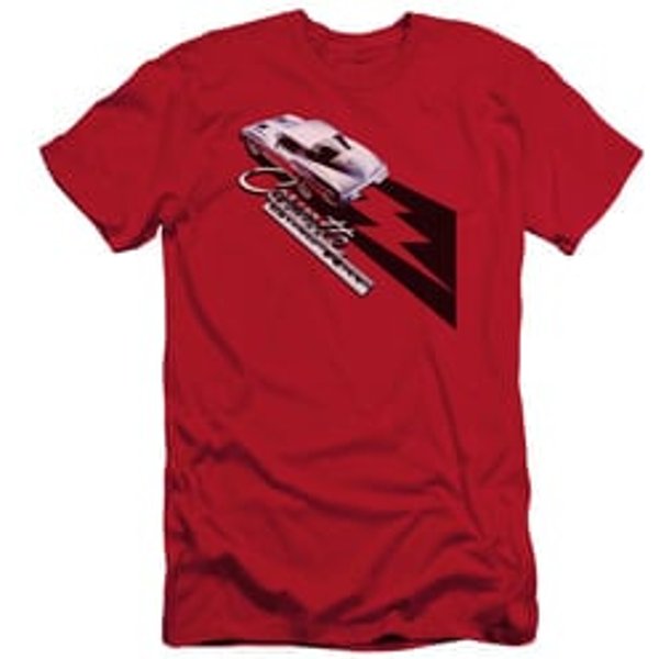 Chevy Slim Fit Shirt Split Window Stingray Red T-Shirt