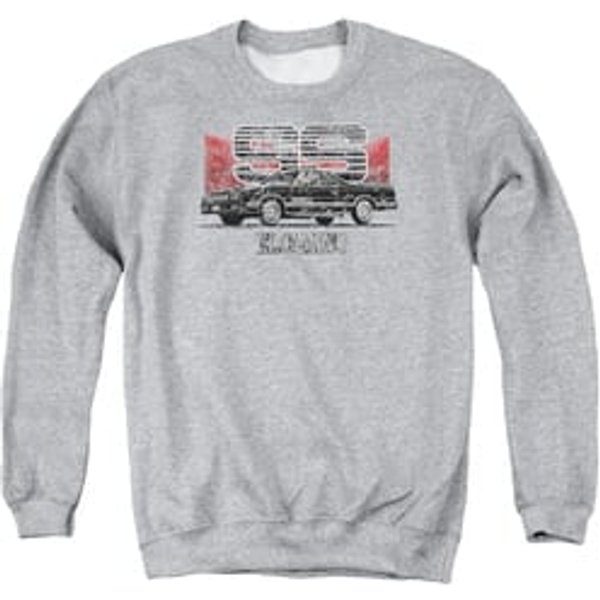 Chevy Sweatshirt El Camino SS Adult Sports Grey Sweat Shirt