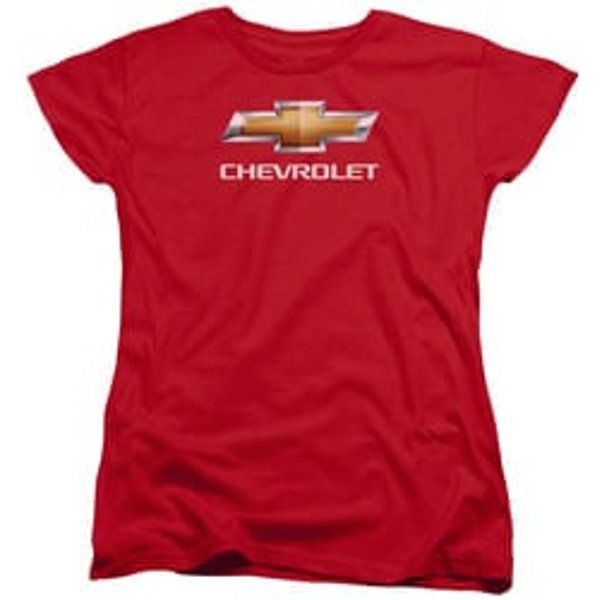 Chevy Womens Shirt Bow Tie Red T-Shirt