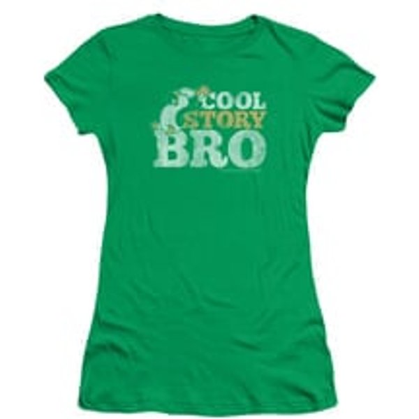 Chilly Willy Shirt Juniors Cool Story Kelly Green Tee T-Shirt