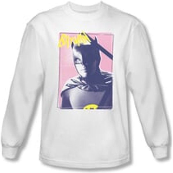 Classic Batman Shirt Batman Portrait Long Sleeve White Sweatshirt