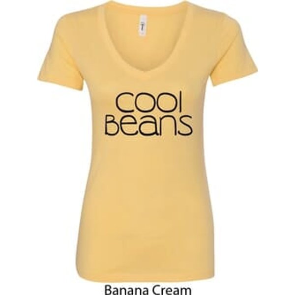 Cool Beans Ladies V-Neck Shirt