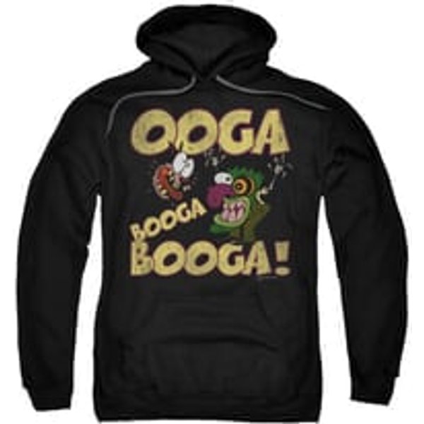Courage The Cowardly Dog Hoodie Sweatshirt Ooga Booga Booga Black Adult Hoody Sweat Shirt