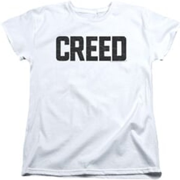 Creed Womens Shirt Cracked Logo White T-Shirt