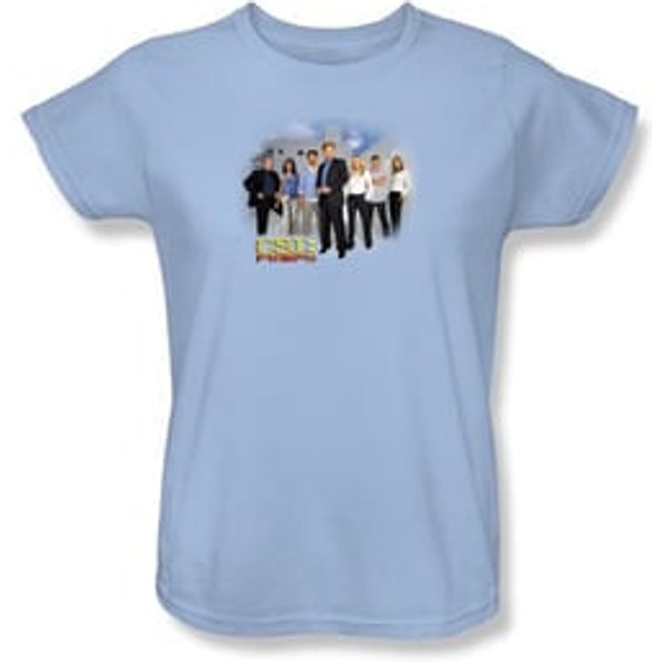 CSI: Miami Ladies Shirt Miami Cast Light Blue T-Shirt