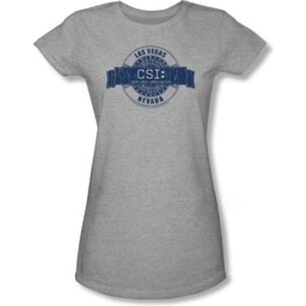 CSI Shirt Vegas Badge Juniors Athletic Heather Tee
