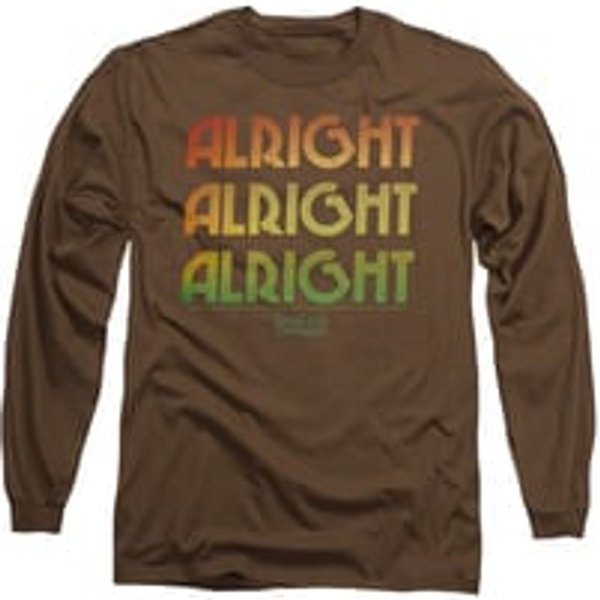 Dazed And Confused Shirt Alright Z Long Sleeve Coffee Tee T-Shirt