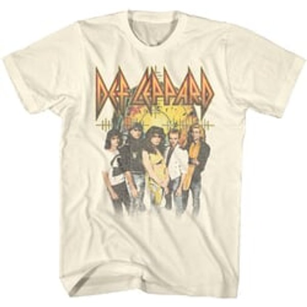 Def Leppard Shirt Group Natural T-Shirt
