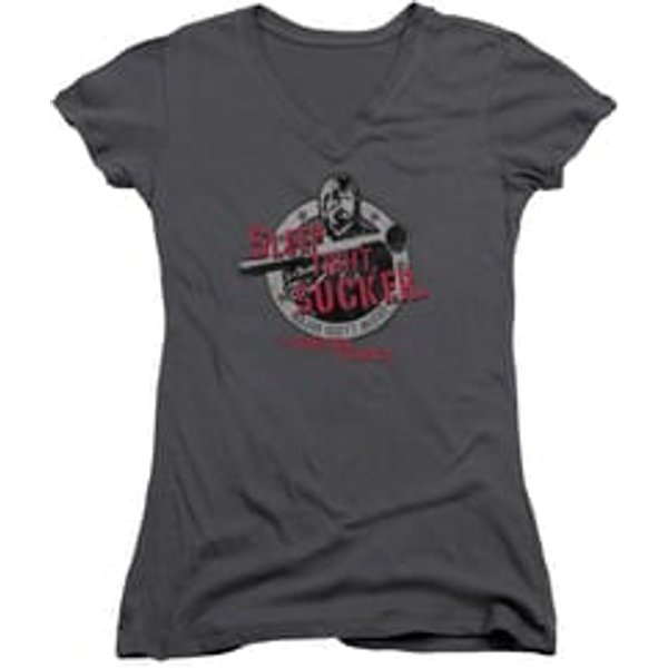 Delta Force Juniors V Neck Shirt Sleep Tight Charcoal T-Shirt