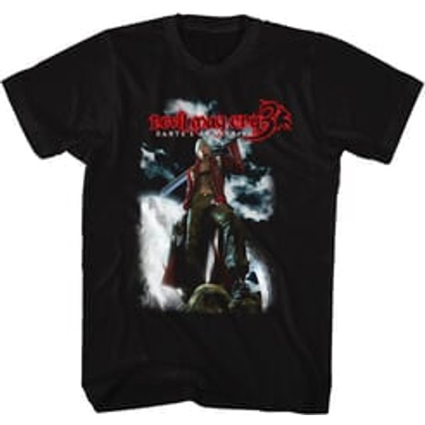 Devil May Cry 3 Video Game Shirt Dantes Awakening Black T-Shirt