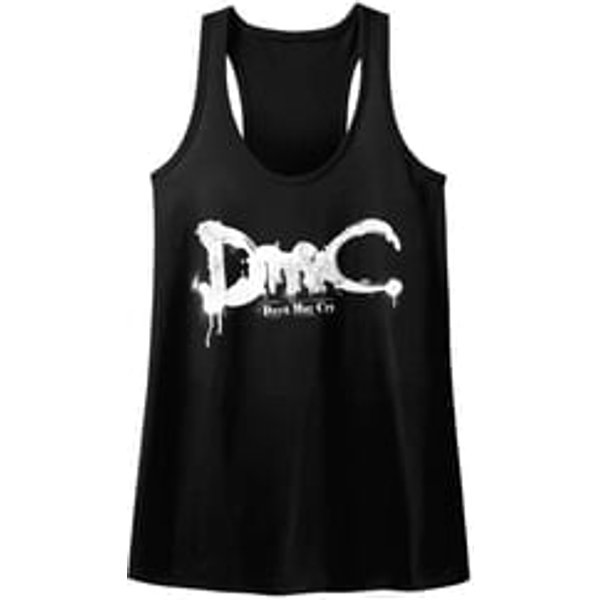 Devil May Cry Juniors Tank Top DMC New Logo Black Racerback