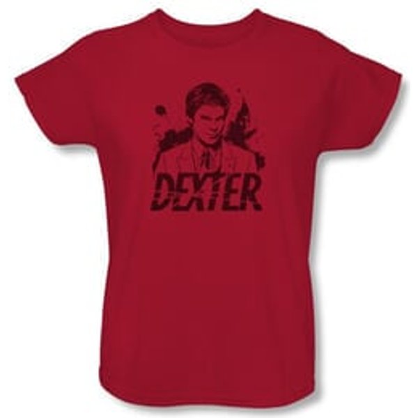 Dexter Ladies Shirt Splatter Red T-Shirt Tee