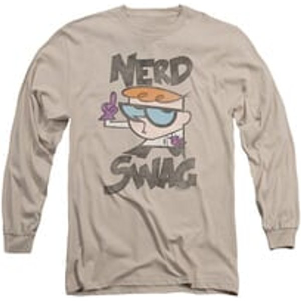 Dexter's Laboratory Nerd Swag Long Sleeve Sand Tee T-Shirt
