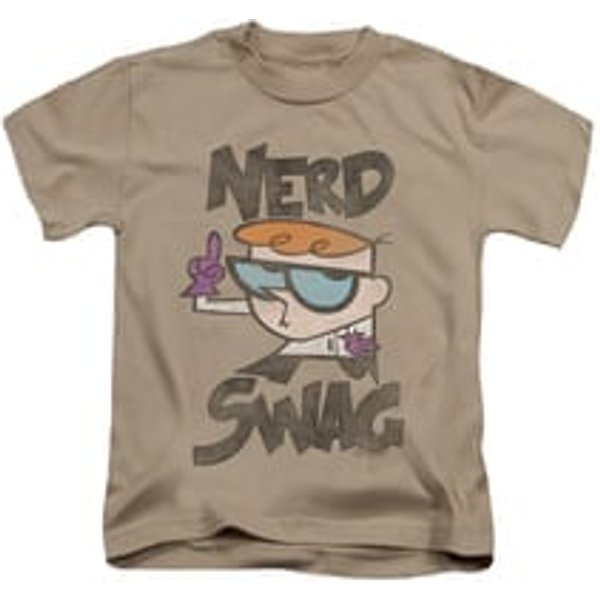 Dexter's Laboratory Shirt Kids Nerd Swag Sand Youth Tee T-Shirt