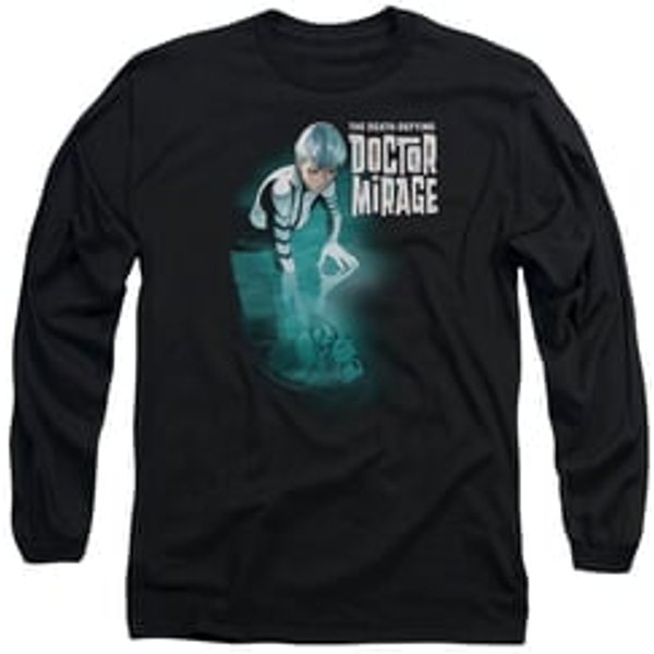 Doctor Mirage Long Sleeve Shirt Crossing Over Black Tee T-Shirt